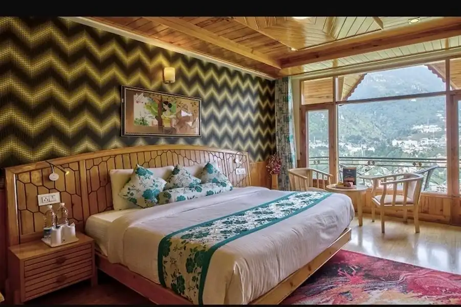 The Holiday Resort Cottages and Spa Manali Honeymoon room