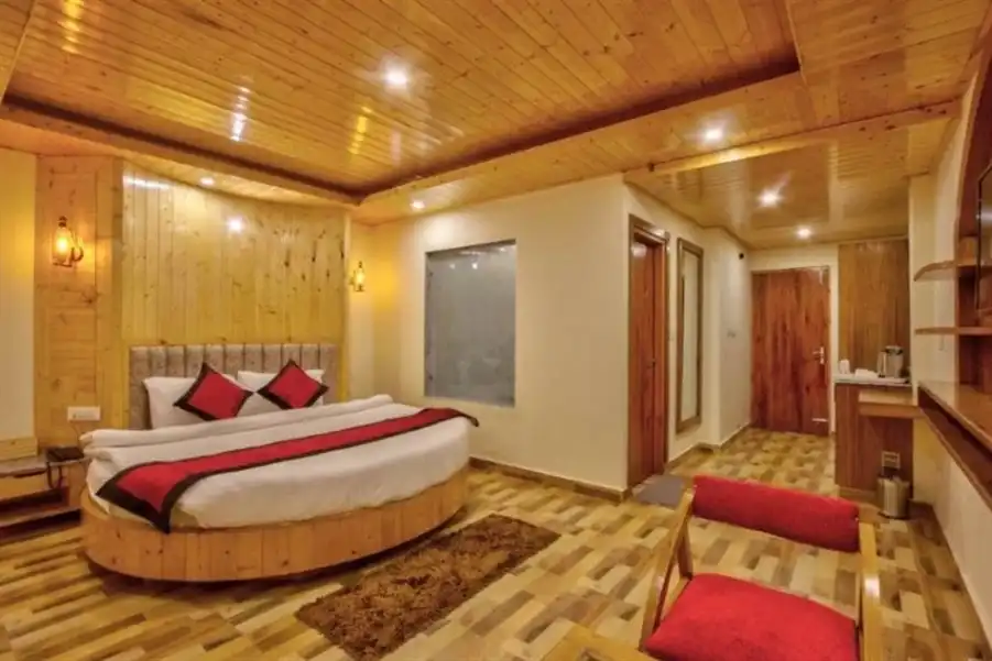Montana Blues Resort by Snow City Manali Honeymoon suite room